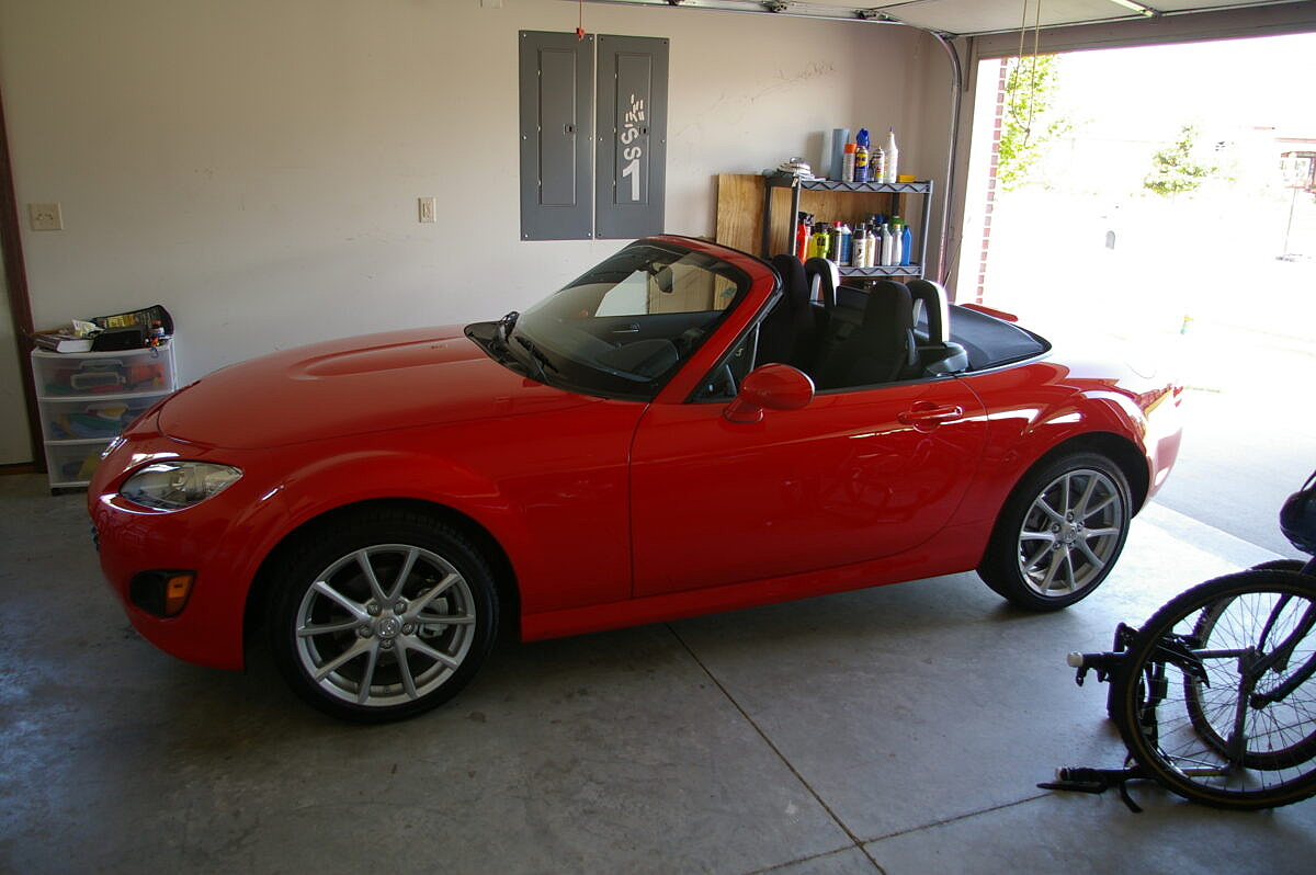 New Miata, in the garage