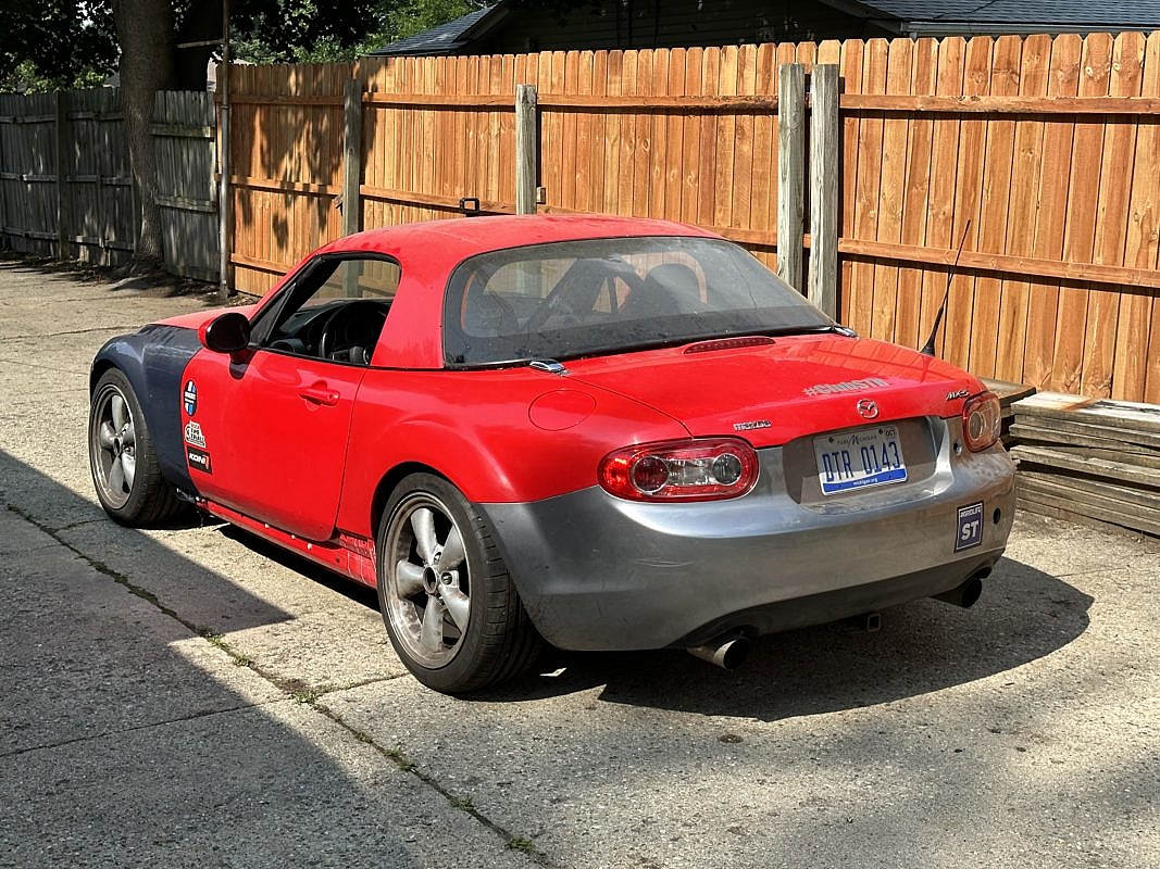 The Miata at the start of summer 2023